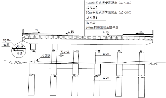 图1桥墩构造示意图(单位:mm)
