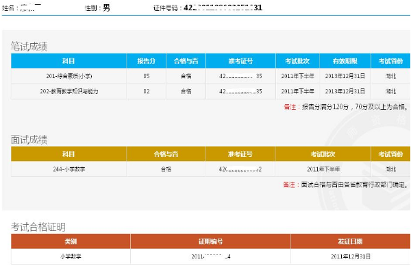 教师资格考试笔试面试都合格