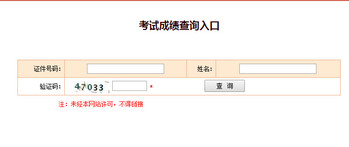 执业药师成绩查询入口