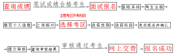 海南教师资格面试报名流程图