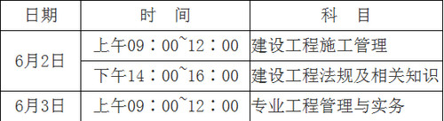 2018江苏二建考试时间