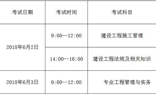 山东二建考试时间