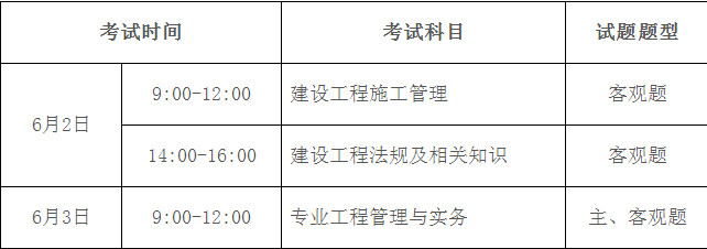 广东二建考试时间