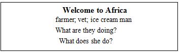 2016下半年小学英语教师资格证面试真题：《Welcome to Africa》板书设计