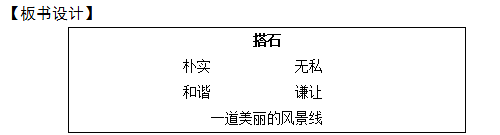 2018上半年小学语文教师资格证面试真题及答案：搭石板书设计