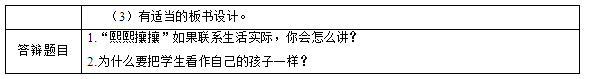 2018上半年小学语文教师资格证面试真题及答案：草虫的村落考题回顾1