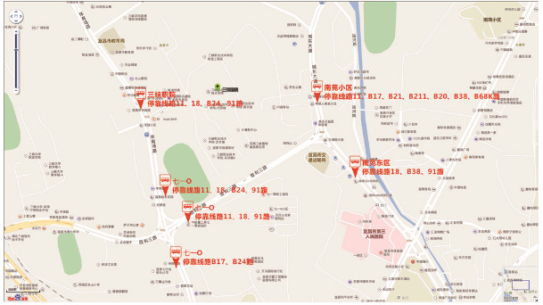 宜昌二建知识点：三峡职院公交路线图