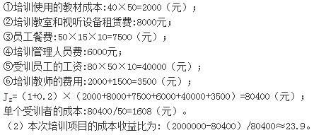 人力资源管理师四级考试专业技能试题（2）