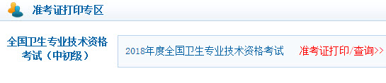 初级护师准考证号查询