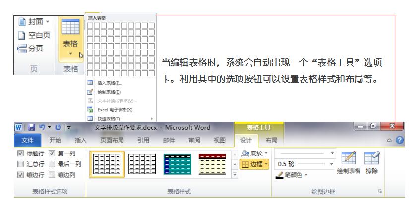 表格绘制