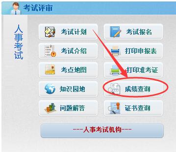北京二建成绩查询入口：北京人事考试网