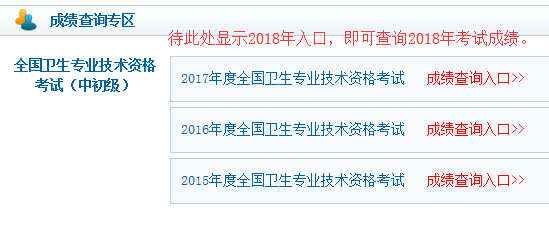 中国卫生人才网初级中医护师成绩查询入口.png