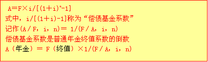 初级会计实务知识点精讲+典型例题：偿债基金的计算