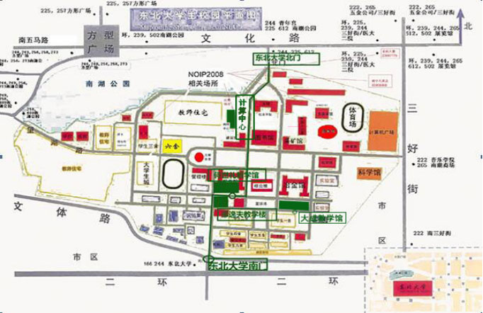 2018下半年沈阳软考市内考点地图
